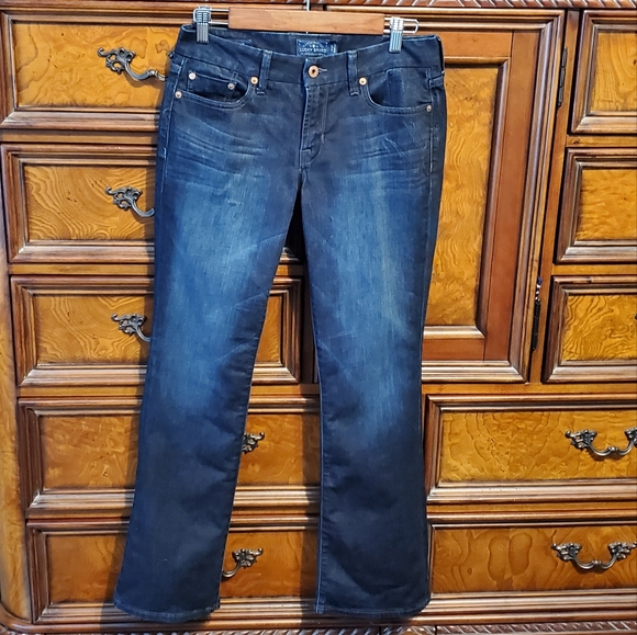 LUCKY Brand Sweet Jean Boot dark jeans 4 27 Ankle - Picture 4 of 5